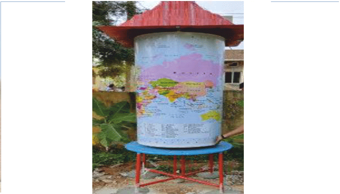 World Time Globe Cylinder Type